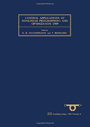 Book Control Applications of Nonlinear Programming and Optimization 1989 free