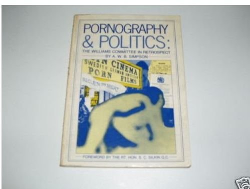 Book Pornography and Politics: A New Look Back to the Williams Committee free