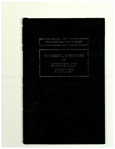 Book Misuse of Drugs & the Law (Criminal Law Library) free