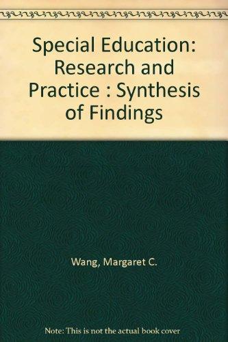 Book Special Education: Research and Practice : Synthesis of Findings free