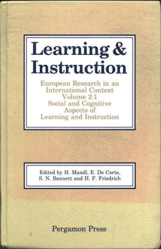 Book Learning and Instruction: European Research in an International Context free