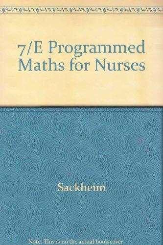 Book 7/e Programmed Maths For Nurses free