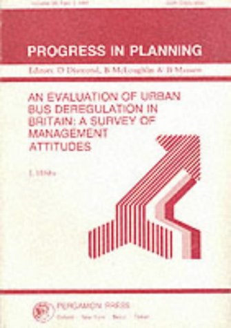 Book An Evaluation Of Urban Bus Deregulation In Britain: A Survey Of Management Attitudes free