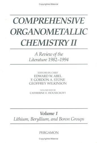 Book Comprehensive Organometallic Chemistry Ii, Volume 1: Lithium, Beryllium And Boron Groups free