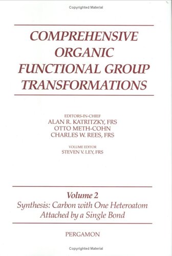 Book Synthesis Vol. 2: Carbon with One Heteroatom Attached by a Single Bond free