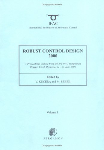 Book Robust Control Design 2000 (IFAC Proceedings Volumes) free