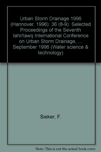Book Urban Storm Drainage 1996 (water Science & Technology) free