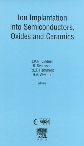 Book Ion Implantation Into Semiconductors, Oxides And Ceramics, Volume 85 (european Materials Research Society Symposia Proceedings) free
