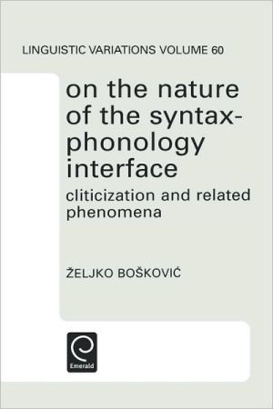 Book On the Nature of the Syntax-Phonology Interface free