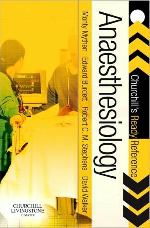 Book Anaesthesiology: Churchill's Ready Reference free