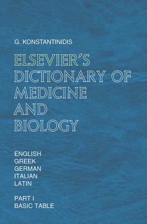 Book Elsevier's Dictionary of Medicine and Biology free