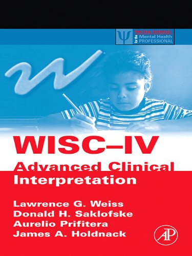 Book WISC-IV Advanced Clinical Interpretation (ISSN) free