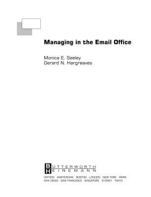Book Managing In The Email Office free