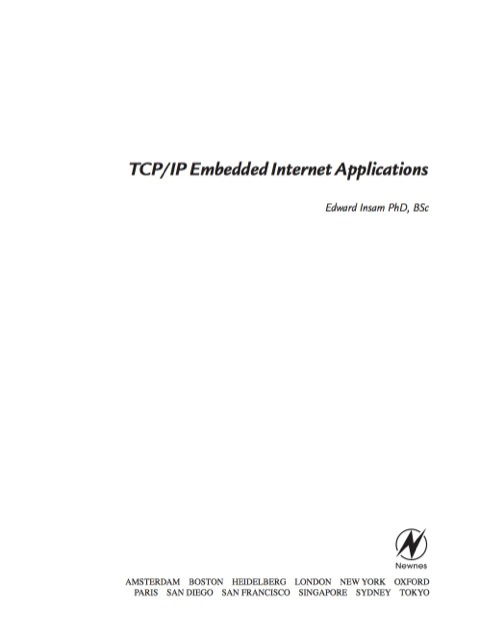 Book TCP/IP Embedded Internet Applications (Embedded Technology) free