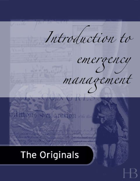 Book Introduction to Emergency Management free