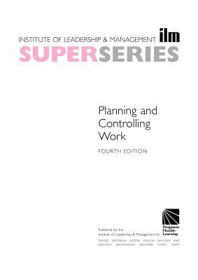 Book Planning And Controlling Work Super Series free