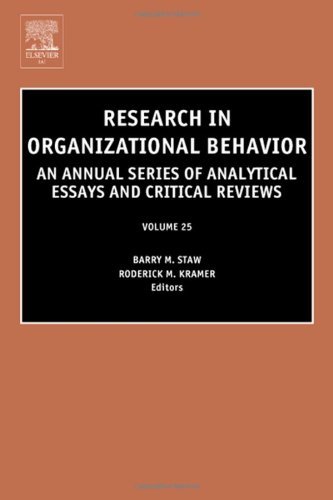 Book Research in Organizational Behavior (ISSN Book 25) free