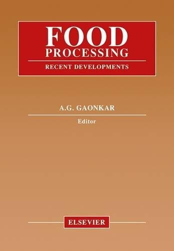 Book Food Processing: Recent Developments free