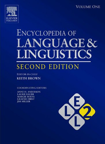 Book Encyclopedia of Language and Linguistics free