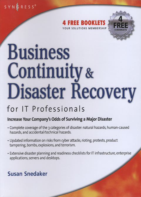 Book Business Continuity and Disaster Recovery Planning for IT Professionals free