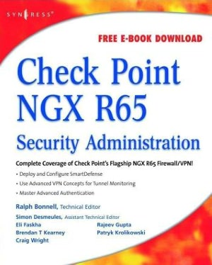 Book Check Point NGX R65 Security Administration free
