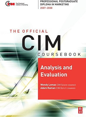Book Cim Coursebook 07/08 Analysis And Evaluation free