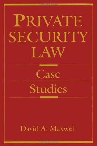 Book Private Security Law: Case Studies free