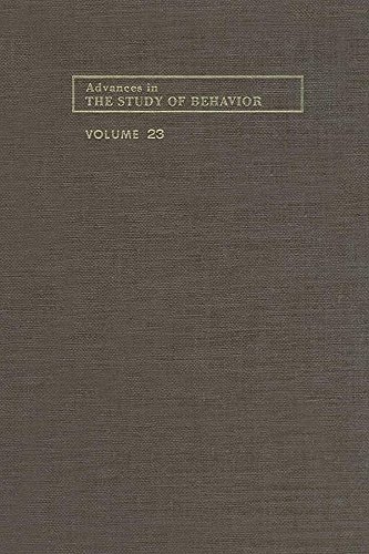 Book Advances in the Study of Behavior (ISSN Book 23) free