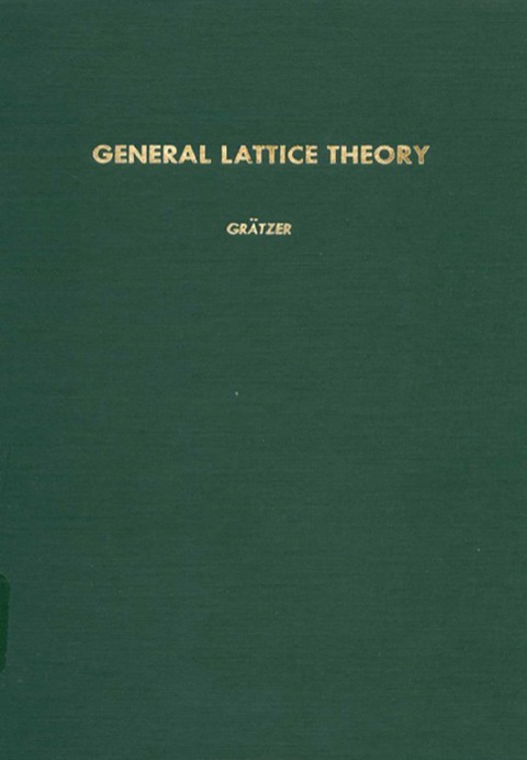 Book General Lattice Theory (ISSN) free