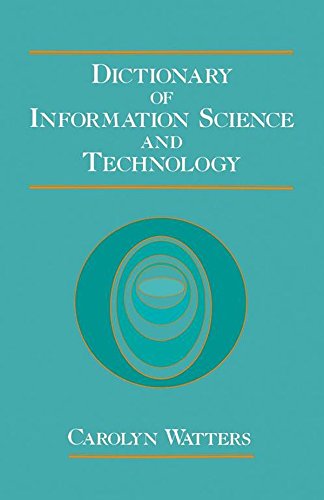Book Dictionary of Information Science and Technology free