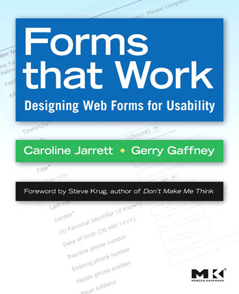 Book Forms that Work: Designing Web Forms for Usability (Interactive Technologies) free