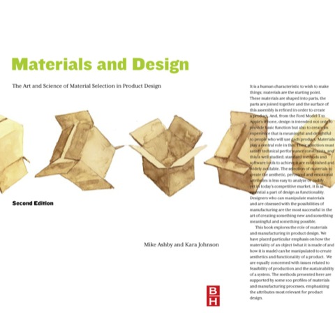 Book Materials and Design: The Art and Science of Material Selection in Product Design free