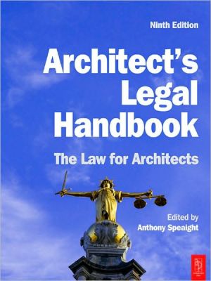 Book Architect's Legal Handbook: The Law For Architects free