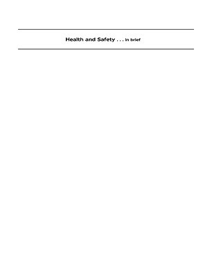 Book Health And Safety free