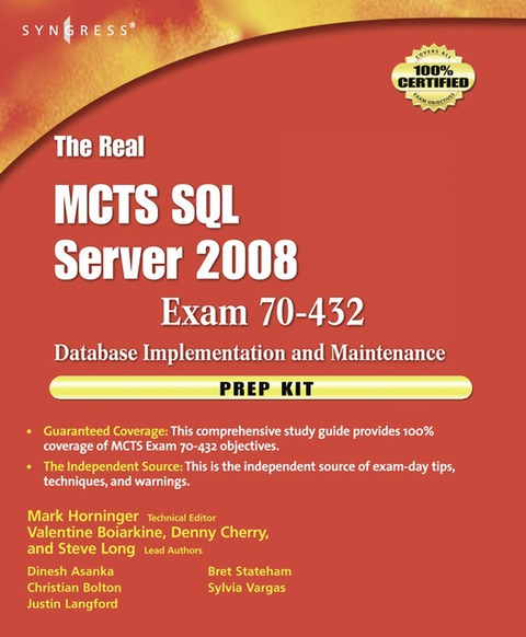 Book The Real MCTS SQL Server 2008 Exam 70-432 Prep Kit: Database Implementation and Maintenance free