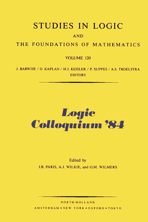 Book Logic Colloquium '84 free