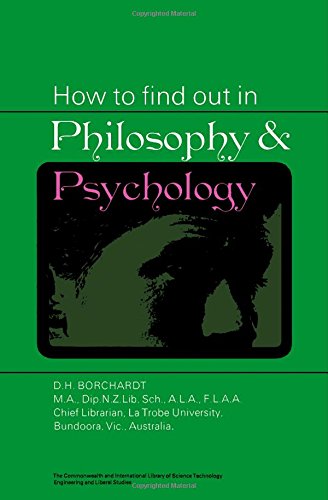 Book How To Find Out In Philosophy And Psychology (commonwealth And International Library. Library And Technical Information Division) free