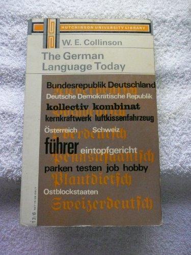 Book The German Language Today free