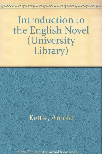 Book Introduction to the English Novel (University Library) free