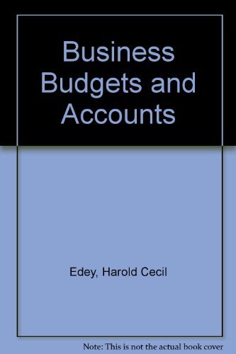 Book Business Budgets and Accounts free