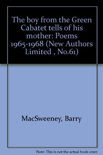 Book The boy from the Green Cabaret tells of his mother: poems 1965-1968 free