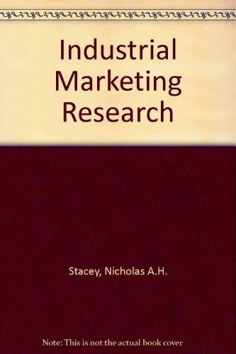 Book Industrial Marketing Research: Management And Technique free