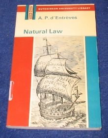 Book Natural law;: An introduction to legal philosophy ([Hutchinson's university library]: Philosophy) free