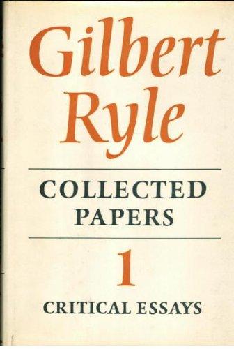 Book Collected Papers. Volume I: Critical Essays free