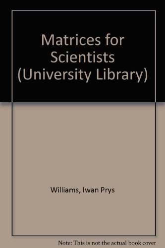 Book Matrices for scientists, free