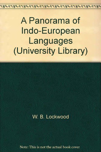 Book A Panorama of Indo-European Languages (University Library) free