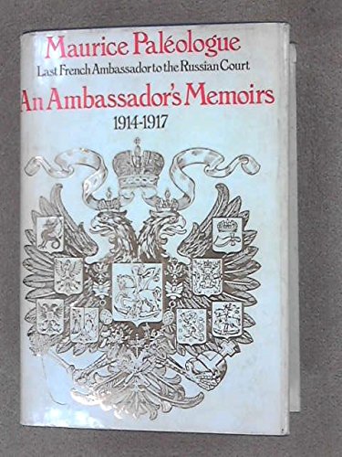 Book AN AMBASSADOR'S MEMOIRS, 1914-17 free