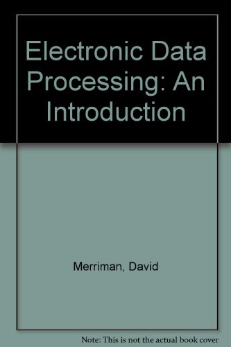 Book Electronic Data Processing: An Introduction free