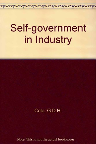Book Self-Government in Industry free