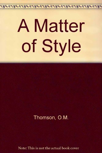 Book A Matter Of Style free